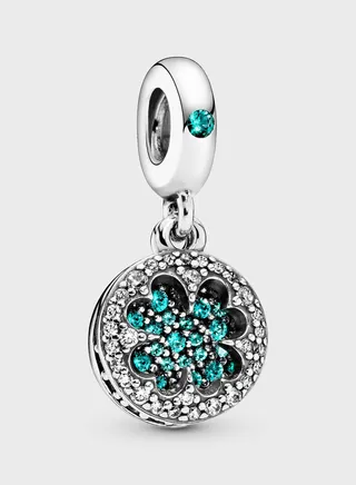 Lucky Four Leaf Clover Dangle Charm