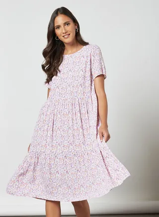 Floral Print Midi Dress