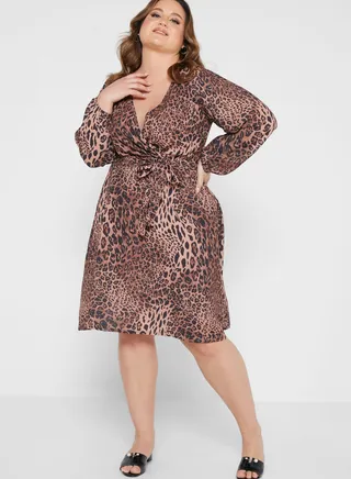 Wrap Sleeve Dress