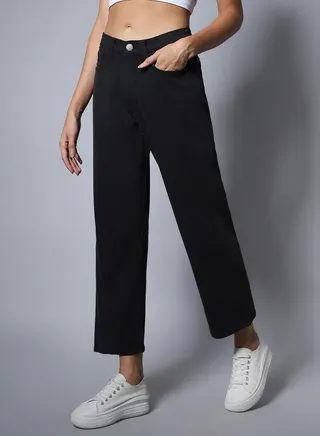 Mid Rise Stretchable Dad Fit Jeans