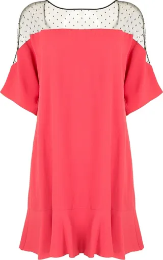 Ruffle-Detailing Mini Dress