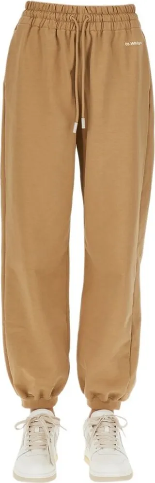 Off-White Logo Embroidered Straight Leg Trousers