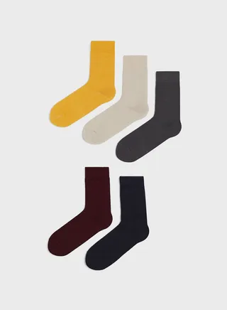 5 Pack Crew Socks