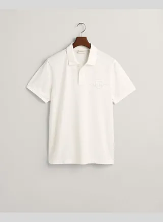 Tonal Shield Polo Shirt
