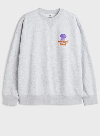 Graphic Crew Neck Sweatshirt