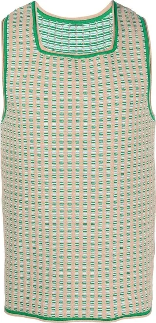 Le Macio jacquard knitted vest