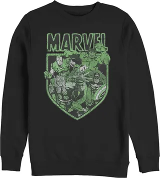 Men's Marvel Avengers Shield Sweatshirt - Black - X Large
