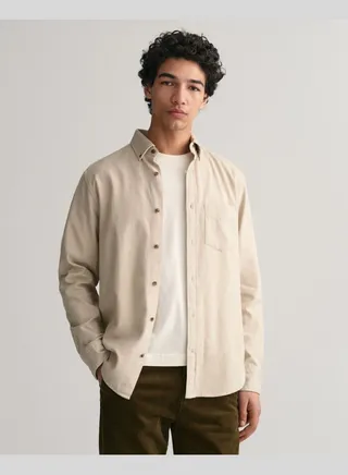 Regular Fit Herringbone Flannel Shirt