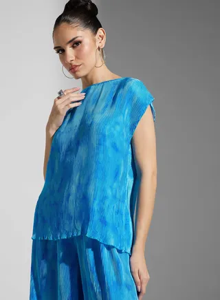 V-Neck Printed Top