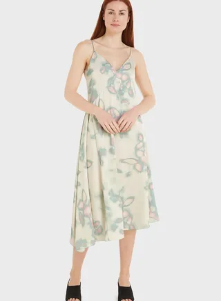 Strappy Printed Dress