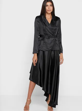 A-Line Skirt Blazer Set