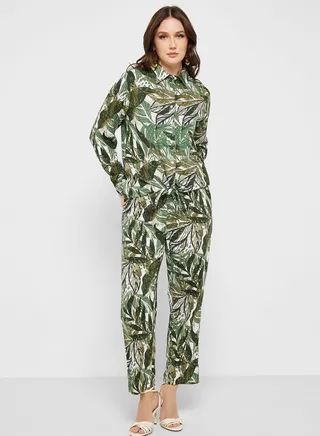 2 Pc Printed Pants & Top Set