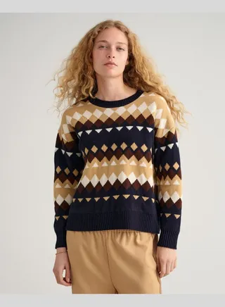 GANT Fairisle Crew Neck Sweater