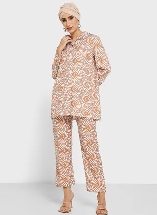 Printed Tunic & Pants Set