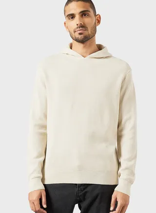 Knitted Hooded Sweater