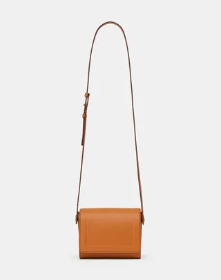 Calfskin Leather Suede Icon Saddle Bag Mini