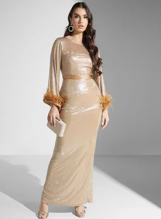 Boat Neck Ribbed Dress