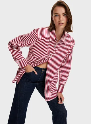 Striped Button Down Shirt