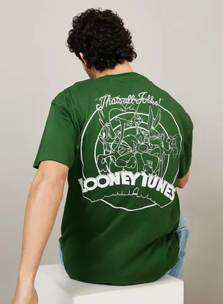 Looney Tuned Back Graphic Oversized T-Shirt
