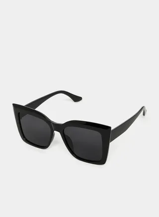 Solid Wide Edge Sunglasses