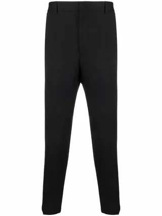 Cropped Straight-Leg Trousers