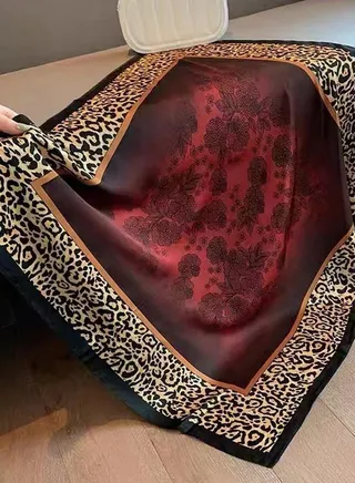 Animal Border Print Scarf