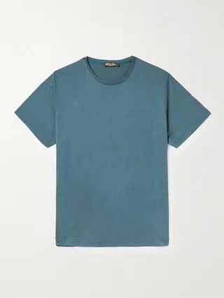 Slim-Fit Silk and Cotton-Blend Jersey T-Shirt