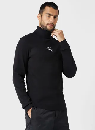 Logo Roll Neck T-Shirt