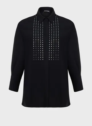 Embellished Button Down Shirt