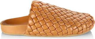 Levi Woven Leather Clogs