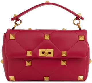 Large Roman Stud leather shoulder bag