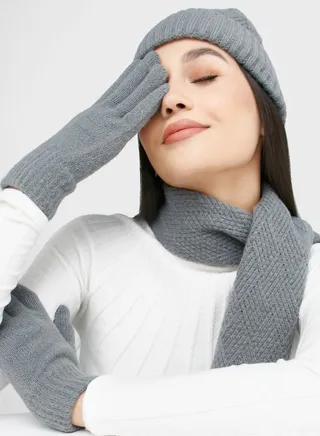 Winter Beanie,Glove & Scarf Set