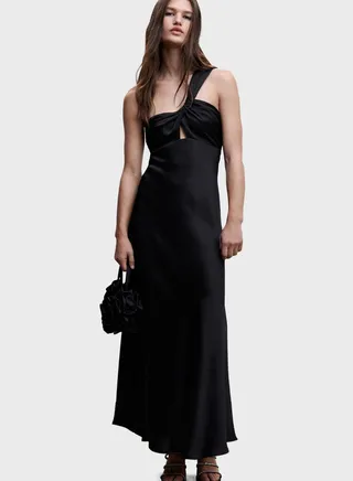 One Shoulder Cut Out Dress