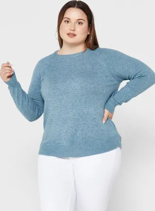 Round Neck Knitted Sweater