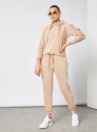 Ribbed High Waisted Joggers