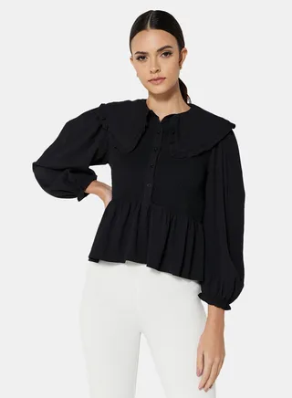 Ruffle Trimmed Top