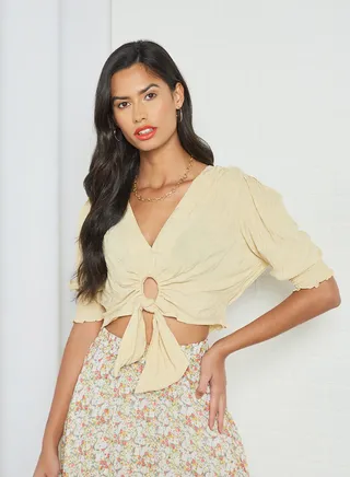 Knotted Front Top