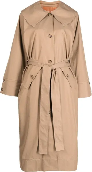Noa wide-sleeve trench coat
