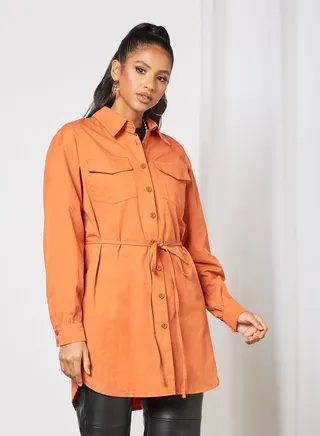 Oversized Belted Shirt
