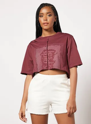 Deconstructed Cropped T-Shirt