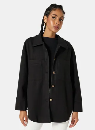 Essential Relaxed Collar Overcoat
