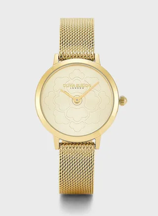 Ob Signature\nUltra Slim Florals Analog Watch