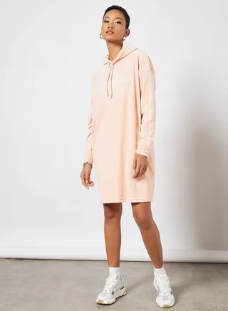 Logo Hooded Dress