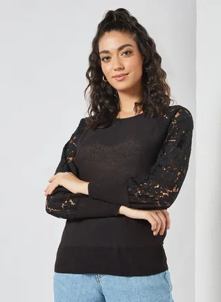 Lace Knitted Sweater