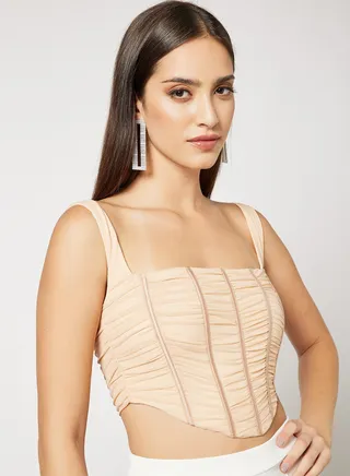 Ruched Corset Top