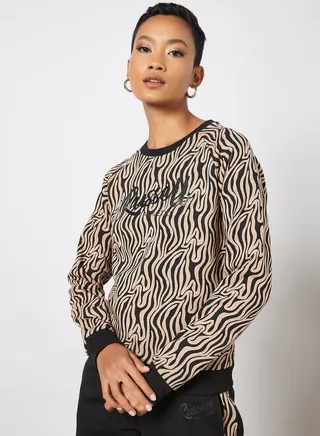 AOP Shimmer Logo Sweatshirt