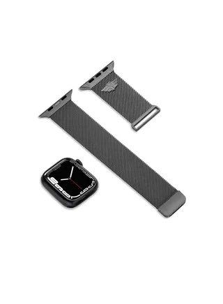 Police Mesh Black Plated Watch Straps
