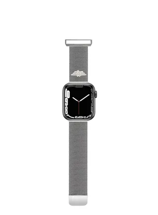 Police Mesh Silver Plated Plated Watch Straps