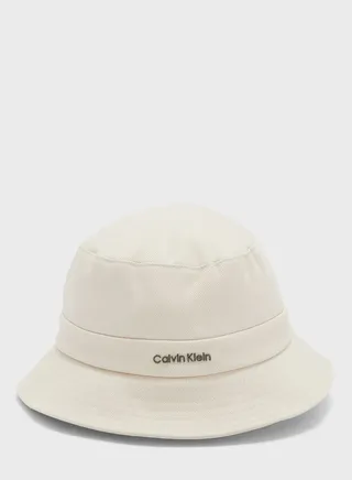 Metal Lettering Canvas Bucket Hat