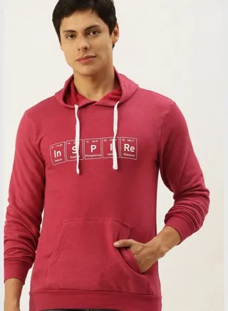 Front Pocket Printed Hoodie